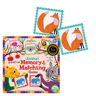 Image showing 2 th eeBoo Memory & Matching Game, Pre-School Animal