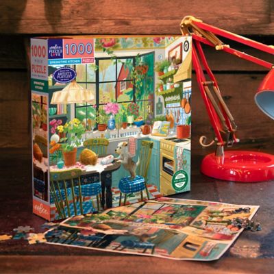 Image showing  Piece & Love, Springtime Kitchen, 1000 pc. Puzzle
