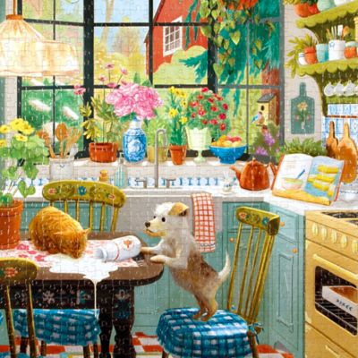 Image showing 6 th eeBoo Piece & Love, Springtime Kitchen, 1000 pc. Puzzle