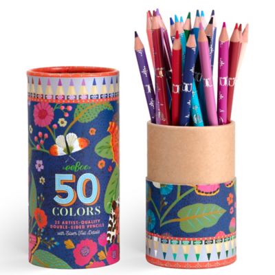eeBoo Piece & Love: Double-Sided Colored Pencils - Victoria's - 25 pc. Set