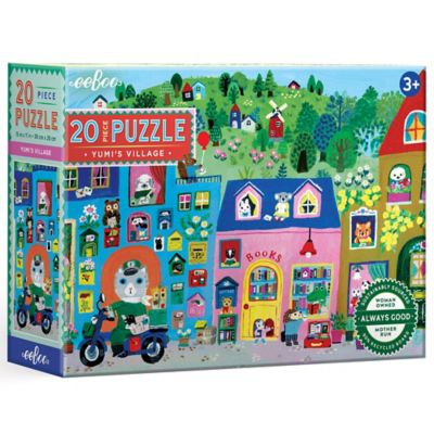 eeBoo 20 pc. Puzzle, Yumi's Village