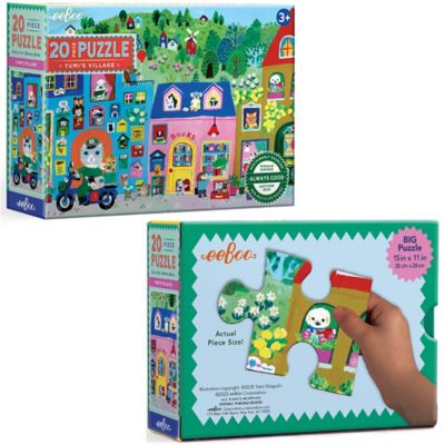 Image showing 6 th eeBoo 20 pc. Puzzle, Yumi's Village