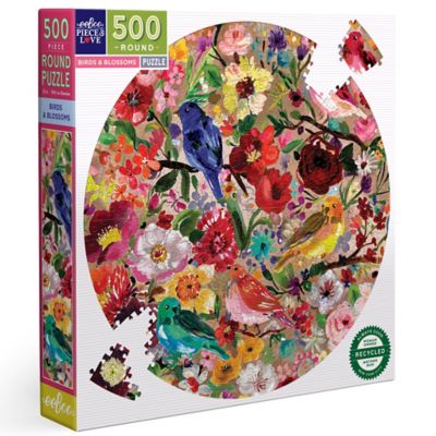 eeBoo pc. & Love: Birds & Blossoms, 500 pc. Puzzle