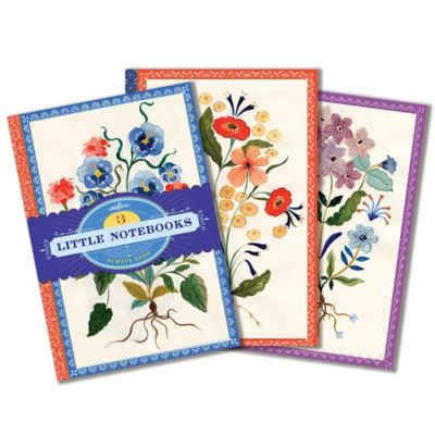 eeBoo Piece & Love, 3 pk. Little Notebooks, Flora's