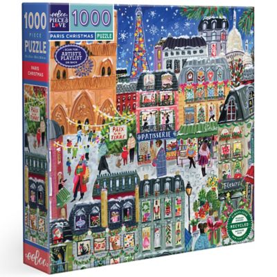 eeBoo pc. & Love, Paris Christmas, 1000 pc. Puzzle