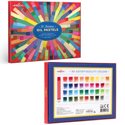 Image showing 6 th eeBoo Oil Pastels: Rainbow, 36 pc.