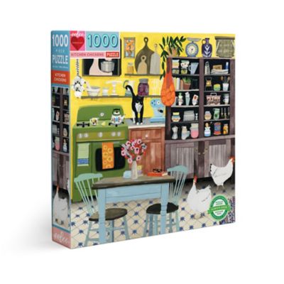 eeBoo Kitchen Chickens 1000 pc. Square