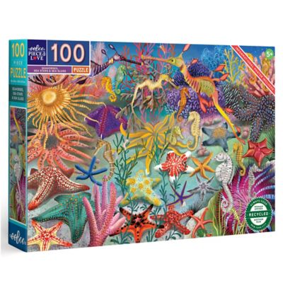 eeBoo 100 pc. Puzzle: Seahorses, Sea Stars & Sea Slugs
