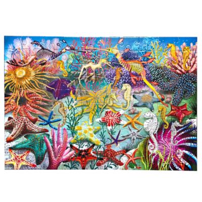 Image showing 2 th eeBoo 100 pc. Puzzle: Seahorses, Sea Stars & Sea Slugs