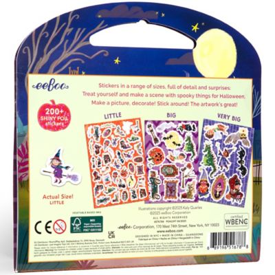 Image showing 1 th eeBoo Shiny Sticker Book: Halloween