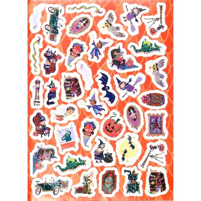 Image showing 5 th eeBoo Shiny Sticker Book: Halloween