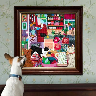 Image showing 4 th eeBoo Piece & Love: Pets in the Kitchen - 1000 pc. Puzzle