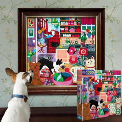 Image showing 7 th eeBoo Piece & Love: Pets in the Kitchen - 1000 pc. Puzzle