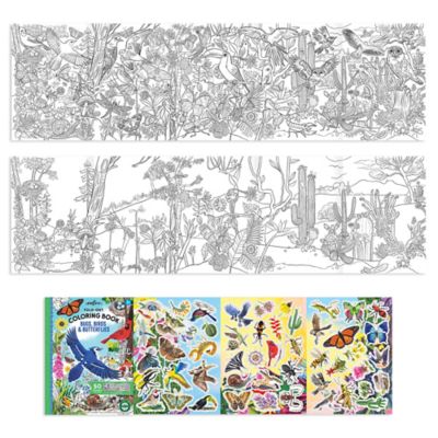Image showing  Fold-Out Coloring Book: Bugs, Birds & Butterflies