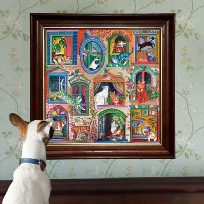 Image showing  pc. & Love: Cats in Window - 1000 pc. Puzzle