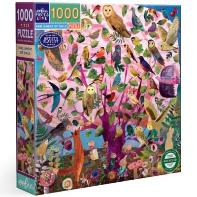 eeBoo Piece & Love, Parliament of Owls, 1000 pc. Puzzle