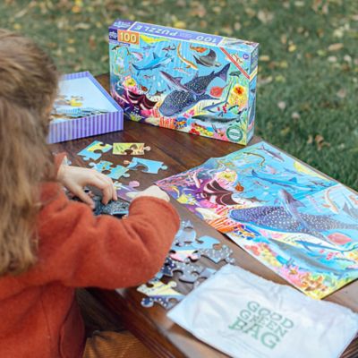 Image showing  100 pc. Puzzle & Poster: Love Of Sharks