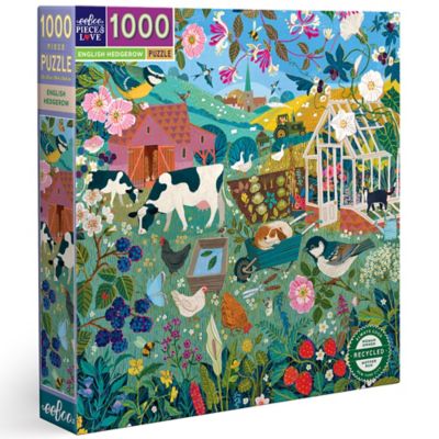 eeBoo Piece & Love, English Hedgerow, 1000 pc. Puzzle