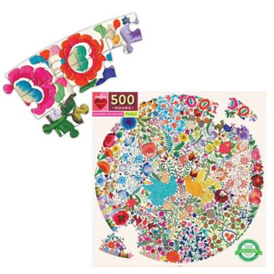 Image showing  Blue Bird Yellow Bird 500 pc. Round Puzzle