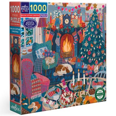 eeBoo Piece & Love, English Cottage, 1000 pc. Puzzle