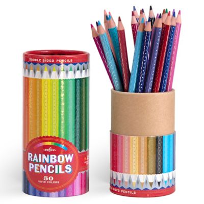 eeBoo Double-Sided Colored Pencils Rainbow, 25 pc.