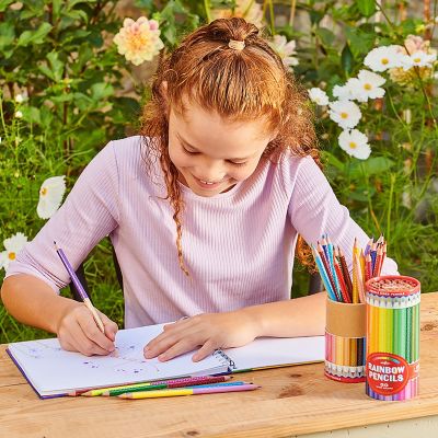 Image showing  Double-Sided Colored Pencils Rainbow, 25 pc.