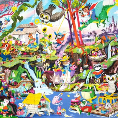 Image showing 5 th eeBoo Giant Puzzle, Fairies & Tales, 36 pc.