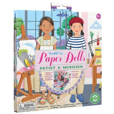 eeBoo Musician and Paper Doll Reusable Set for Kids