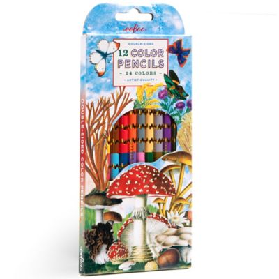 eeBoo Double-Sided Colored Pencils: Mushroom, 12 pc.