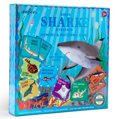 eeBoo Memory & Matching Game: Shiny Sharks & Friends