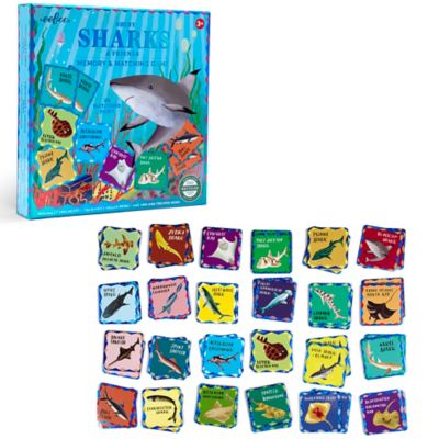Image showing 5 th eeBoo Memory & Matching Game: Shiny Sharks & Friends