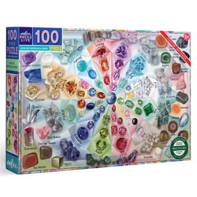Image showing  100 pc. Puzzle, Crystals & Gems