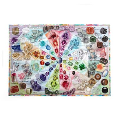 Image showing  100 pc. Puzzle, Crystals & Gems