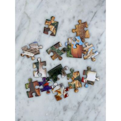 Image showing 6 th eeBoo Mushrooms and Butterflies 500 pc. Round Pu