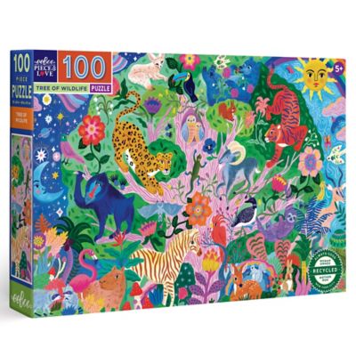 eeBoo 100 pc. Puzzle: Tree of Wildlife