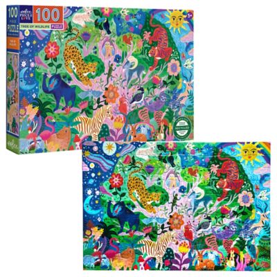 Image showing 5 th eeBoo 100 pc. Puzzle: Tree of Wildlife