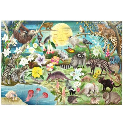 Image showing 2 th eeBoo 100 pc. Puzzle, Love of Nocturnal Life