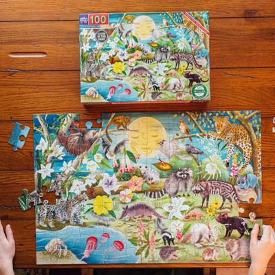 Image showing 4 th eeBoo 100 pc. Puzzle, Love of Nocturnal Life