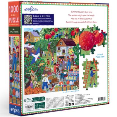 Image showing  pc. & Love: Fall Apple Picking - 1000 pc. Puzzle