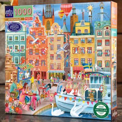 Image showing  Piece & Love Stockholm, 1000 pc. Puzzle