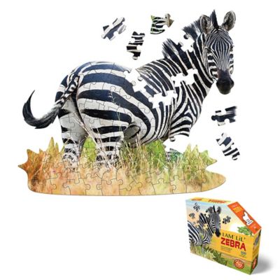 Madd Capp Puzzles I Am Lil' Zebra, 100 pc. Puzzle