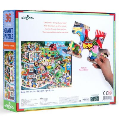 Image showing  Giant Puzzle: Friendly Town, 36 pc.