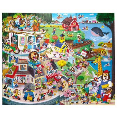 Image showing  Giant Puzzle: Friendly Town, 36 pc.