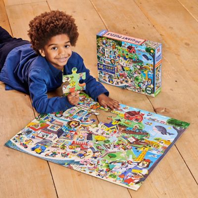 Image showing  Giant Puzzle: Friendly Town, 36 pc.