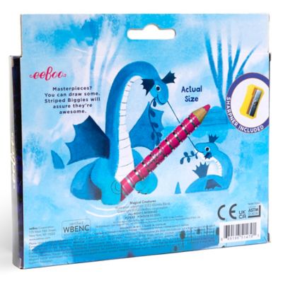 Image showing  Biggies Color Pencils: Magical Creatures, 12 pc.