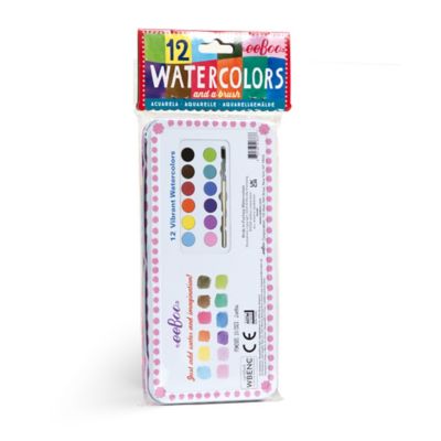 Image showing 1 th eeBoo Watercolors Paint Set, Birds in Fuchsia