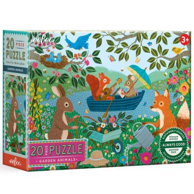 eeBoo 20 pc. Puzzle, Garden Animals