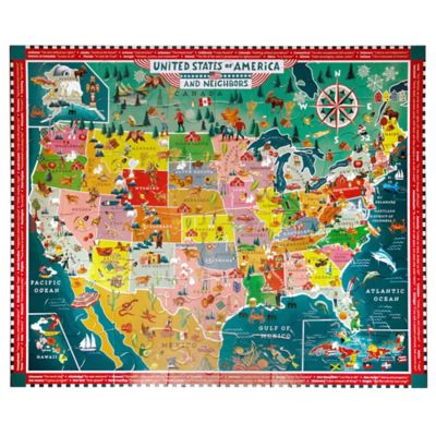 Image showing  Giant Puzzle: USA Map, 48 pc.
