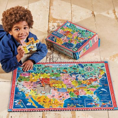 Image showing  Giant Puzzle: USA Map, 48 pc.