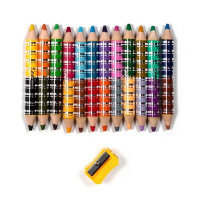 Image showing 1 th eeBoo Biggies Color Pencils: Woodland Friends, 12 pc.